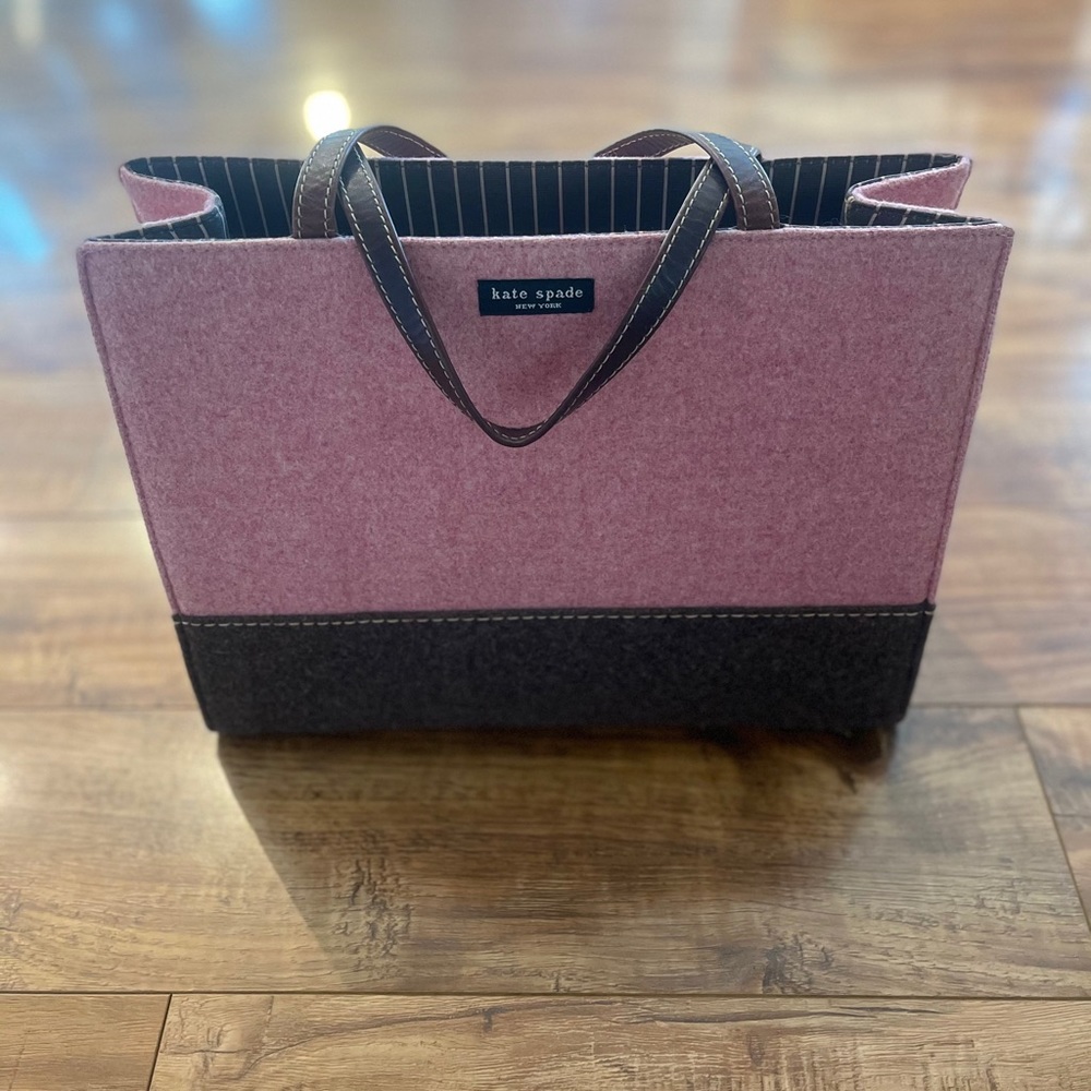 Kate Spade Color block Wool Felted Purse